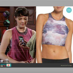 NEW! $59 Onzie Peekaboo Longline Sports Bra S/M